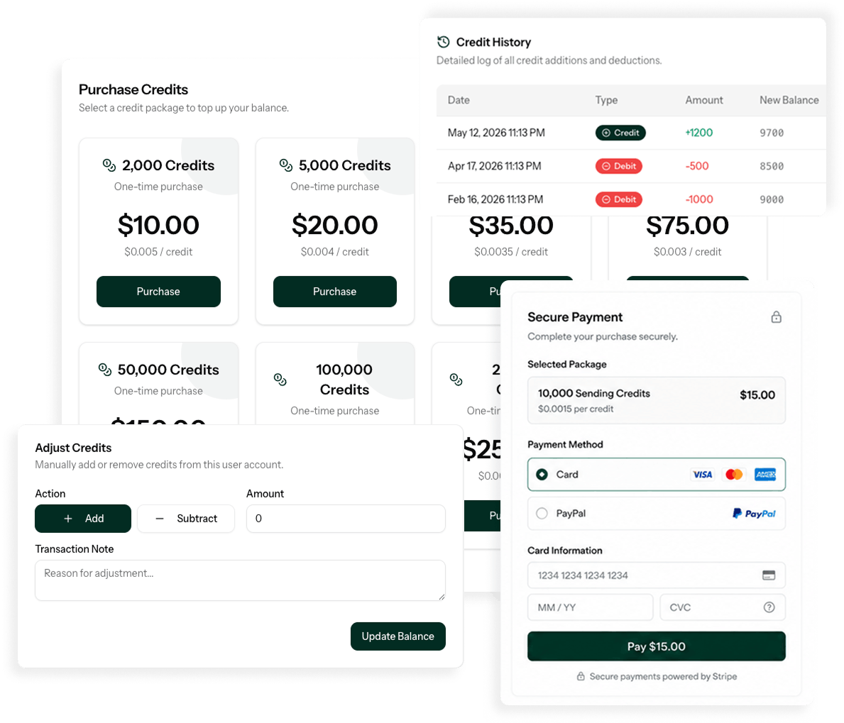 SaaS Subscription and Credit Billing Engine
